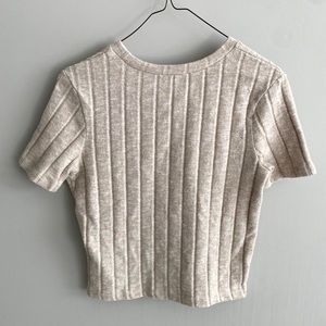 Zara Textured Short Sleeve Tee
